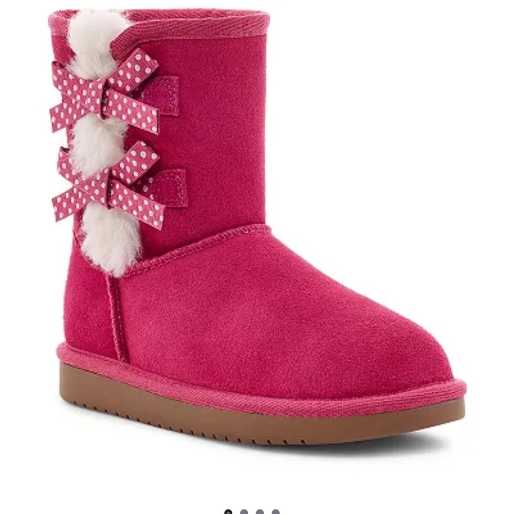 NEW koolaburra by ugh Victoria dots short girls winter boots